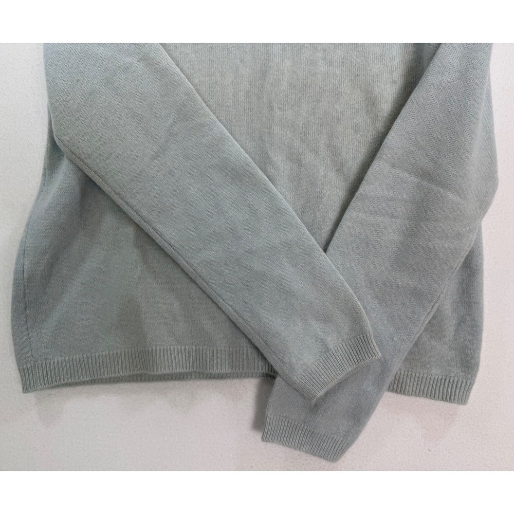 Lauren Ralph Lauren Petite M Seafoam 100% Cashmere Turtleneck Sweater Classic - Picture 5 of 10